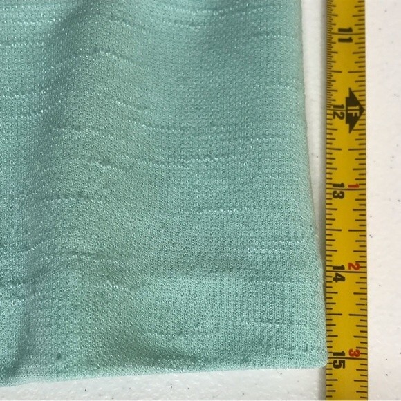 Vintage Pablo Collection Two Piece Skirt Jacket Top Mint Green Floral Women 12 - Picture 12 of 16